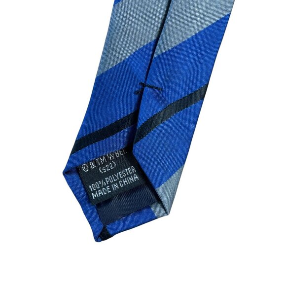Harry Potter Ravenclaw House Tie Necktie Costume Blue Black Stripes Raven - Picture 3 of 5